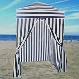 Striped Portable Changing Cabana Tent Patio Beach Pool Striped Portable Changing Cabana Tent Patio Beach Pool
