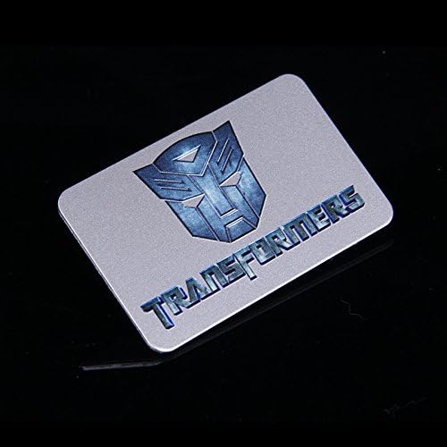 sprated (TM) 3.25"transformers Car 3d Logo Chrome Emblem Badge Sticker Self Adhesive Badge Decal superman The Dark Knight Vinyl Decal Sticker