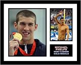 Michael Phelps 2008 USA Olympic Swimming - Milestone Most Gold - Framed Photograph