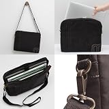 miim Faux Suede Protective 15.6 Laptop Sleeve with Shoulder Strap and Pocket Fast Shipping