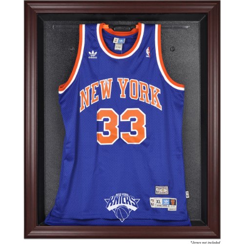 Mounted Memories New York Knicks Mahogany Framed Team Logo Jersey Display Case (Jersey Not Included)