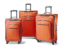 American Tourister Luggage AT Pop 3 Piece Spinner Set (One Size, Orange)
