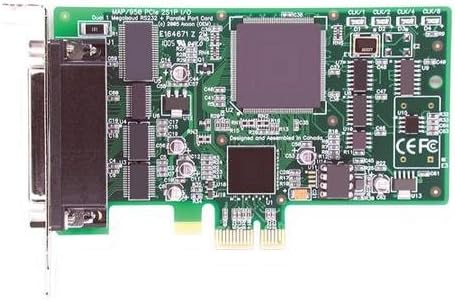 Axxon EPP/ECP Parallel Port + Dual RS232 Serial PCI Express Controller Card