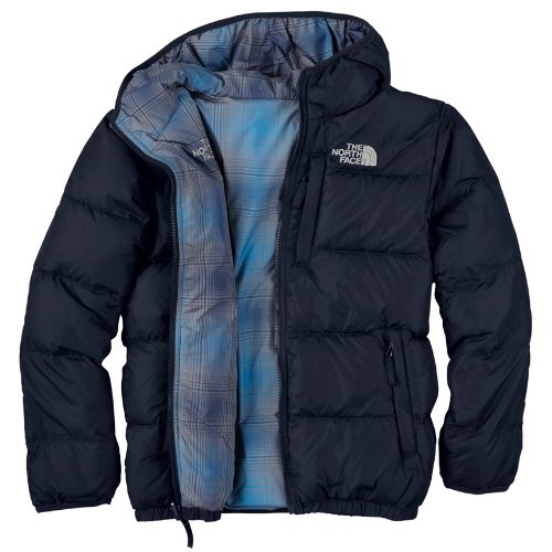 The North Face Boys Navy Reversible Moondoggy Jacket Medium