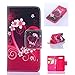 IVY Galaxy Grand Prime Case, [Kickstand Flip Case] Galaxy Grand Prime [G5308W] Case [Money Card Slot][Red Love] Premium PU Leather Flip Cover Wallet Case for Samsung Galaxy Grand Prime G530H G5308