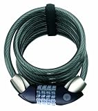Onguard Combination Lock With Lit Tumblers 185cm X 12mm