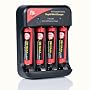 CTA Digital DC-AMC AAA NiMH Batteries (4-Pack, 1200mAh, 1.2V) with 4-Hour Charger (100/240v)