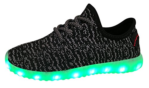 EcoCity 7 Colors LED Shoes Breathable Slip-On Sneaker (Toddler/Little Kid)