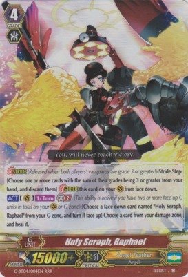 Cardfight!! Vanguard TCG - Holy Seraph, Raphael (G-BT04/004EN) - G Booster Set 4: Soul Strike Against The Supreme
