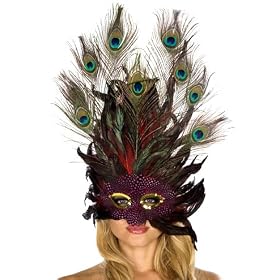 Adelina Feather Mask