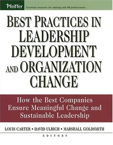 Best Practices in Leadership Development and Organization Change: How the Best Companies Ensure Meaningful Change and Sustainable Leadership (J-B US non-Franchise Leadership) Book Image
