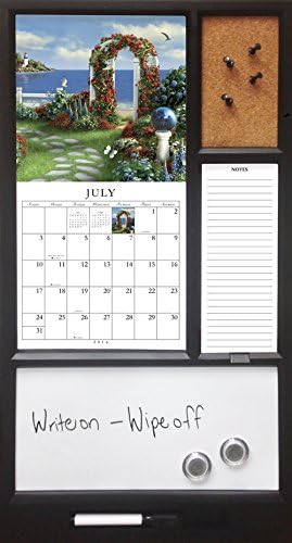 Framed 2016 Calendar Organizer ( with Memo Pad, Dry Erase Board and Cork Board)