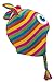 BWH Adult/Teen Knit Cartoon Animal Ear Flap Hat (One Size) - Striped Character