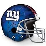 Officially Licensed New York Giants Stained-Glass Design Helmet Accent Lamp by The Bradford Exchange