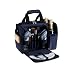 Picnic Time Malibu Insulated Cooler Picnic Tote, Service for 2, Navy Blue