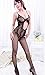 VISKEY Sexy Lady Black Crotchless Fish Net Body Stocking Bodysuit Lingerie Nightwear