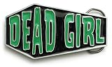 DEAD GIRL Coffin Belt Buckle Creepy Zombie Psychobilly