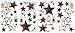 RoomMates RMK1276SCS Country Stars Peel & Stick Wall Appliques