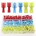 Glarks 180pcs 22-16 16-14 12-10 Gauge Nylon Fully Insulated Male/Female Spade Quick Splice Wire Disconnect Electrical Insulated Crimp Terminals Connectors Assortment Kit