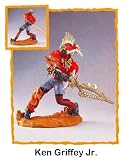 Crazyworks Sport Warriors "Ken Griffey Jr" Figurine & Accessories in Display Case. 1999 EditionIMAGE