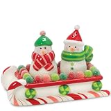 Department 56 Gumdrop Smowman Salt and Pepper Set