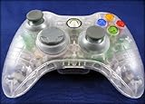 Clear Xbox 360 5 Mode Rapid Fire with Jitter Mode & On/Off Button Adjustable Modded Wireless Lighted
