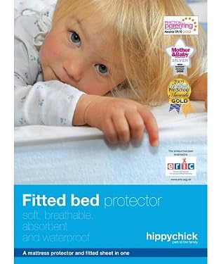  cotton waterproof bed protector - fitted sheet double 140 x 190cm