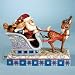 JIM SHORE RUDOLPH Red Nosed Reindeer & SANTA IN SLEIGH MUSICAL