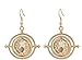 Harry Potter Movie Style Time Turner Hermione Granger Gold Earrings