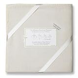 SwaddleDesigns Organic Ultimate Receiving Blanket - Natural with Trim