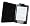 Die original GeckoCovers Kindle 4 Hülle mit Licht für den AMAZON Kindle 4 Kindle 2011 (für 15 cm/6 Zoll Display) Cover schwarz / black als Kindle-Zubehör - Im praktischen Buchstyle mit integrierter Led-Leselampe