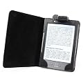 Die original GeckoCovers Kindle 4 H�lle mit Licht f�r den AMAZON Kindle 4 Kindle 2011 (f�r 15 cm/6 Zoll Display) Cover schwarz / black als Kindle-Zubeh�r - Im praktischen Buchstyle mit integrierter Led-Leselampe