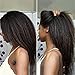 Coarse Italian Yaki Wig Brazilain Virgin Natural Color Kinky Straight Lace Front Human Hair Wigs for Black Women 20inch