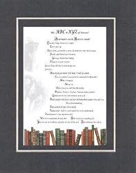 Touching and Heartfelt Poem for Motivations - The ABC & XYZ of Success! Poem on 11 x 14 inches Double Beveled Matting
