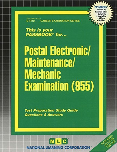 Postal Electronic/Maintenance/Mechanic Examination(Passbooks) (Career Examination Passbooks) by Jack Rudman (January 1, 2013) Plastic Comb