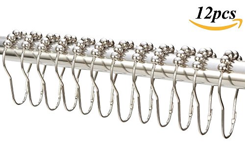 Rbenxia 12 Pack Rustproof Stainless Steel Shower Curtain Rings Hooks Rbenxia 12 Pack Rustproof Stainless Steel Shower Curtain Rings Hooks