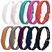 Bands for Fitbit Flex 2, Classic Silicone Fitness Replacement Accessories Wrist Band for 2016 Fit bit Flex2, 10 Colors, Buckle Design