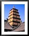 Big Goose Pagoda, in Former Temple of Great Maternal Grace, Built in Tang Dynasty, Xi'An, China Framed Art Poster Print by Bill Wassman, 25x31