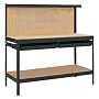 Gorilla Rack GR2102B 5-Feet Workbench with 2 Drawers, Black