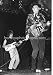 Guitarists Stevie Ray Vaughan & Jeff Beck B&W 