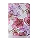 iPad mini Case - Nozza iPad mini 3 / iPad mini 2 / iPad mini Case, 360 Degree Rotating Multi-Angle Stand Smart Cover with Auto Wake/Sleep Feature Flower Pink