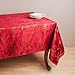 Fennco Styles Royal De Noel Holiday Design Jacquard Rectangular Tablecloth. One Piece. (70