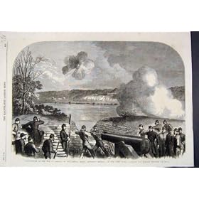 Copie de James River de Batterie de l'Am�rique Howlett de 1864 Guerres Vieille