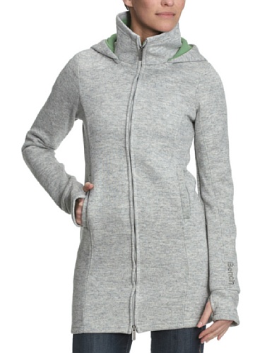 Bench Damen Strick/Fleecekurzmantel gebondet BRADIE, medium grey marl, XS, BLFA0985B_GY080 Preisvergleich