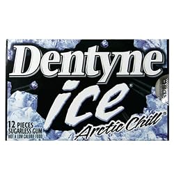 Dentyne Ice Artic Chill Sugarless Chewing Gum, 12-Piece, 3-Count Multi-Packs (Pack of 20)