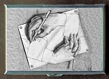 M.C. ESCHER DRAWING HANDS ID CIGARETTE CASE WALLET