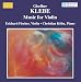 Classical Music : Giselher Klebe: Music for Violin