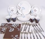 Charisma 40 Pce Coordinated Crockery & Cutlery Set