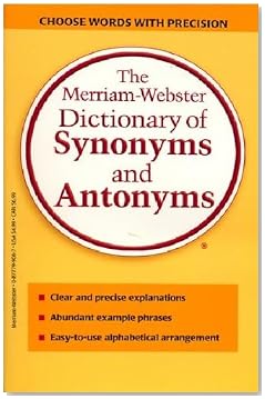 Dictionary of Synonyms and Antonyms Dictionary of Synonyms and Antonyms