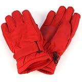 Kids 2-4 Years Winter Thinsulate 3M Waterproof Velcro Ski Snow Grip Gloves Red